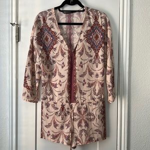 Zara romper, boho style, beach romper, jumpsuit